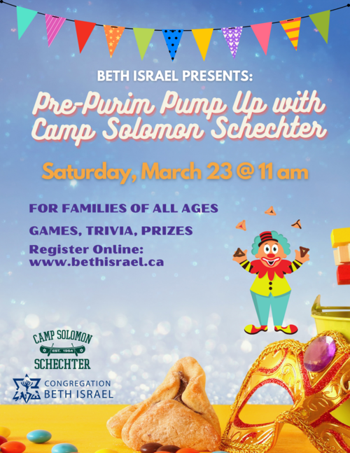 Banner Image for Pre-Purim Pump Up with Camp Solomon Schechter