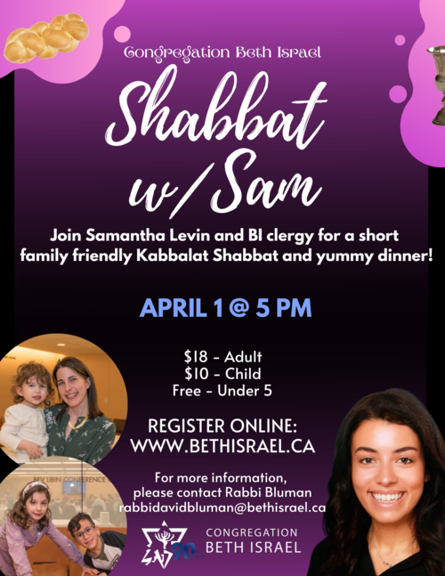 Banner Image for Shabbat w/ Sam