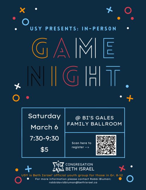 Banner Image for USY Game Night